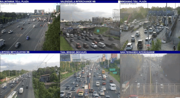 Heavy traffic reported along parts of NLEx Saturday afternoon