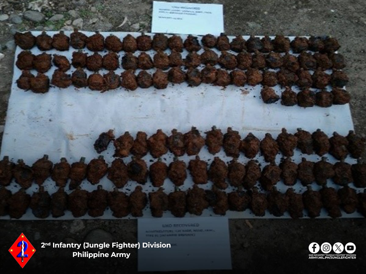 120 hand grenades discovered in Quezon town cemetery