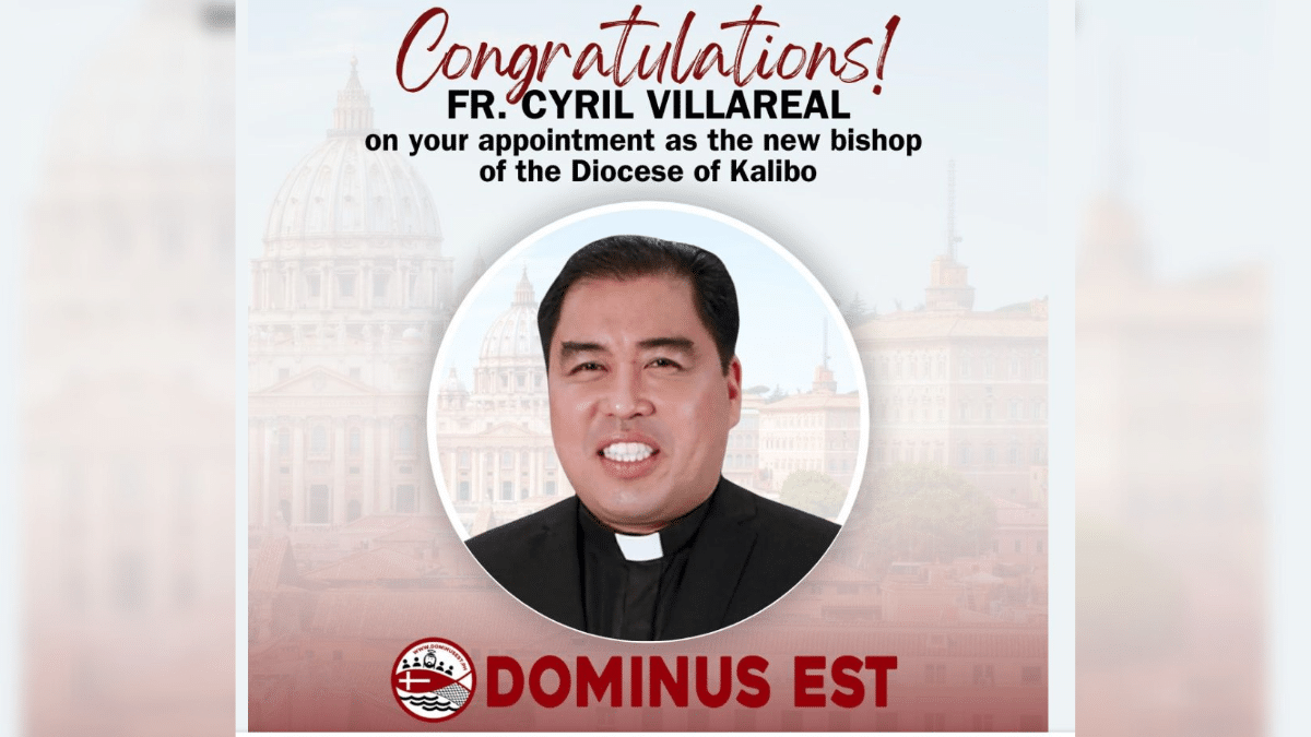 New bishop of Diocese of Kalibo named
