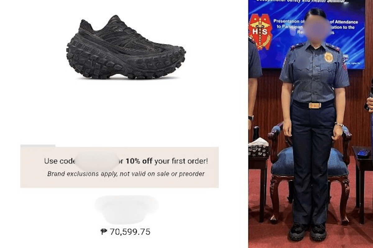 Napolcom flags ex-PNP exec over luxury shoes worn with police uniform