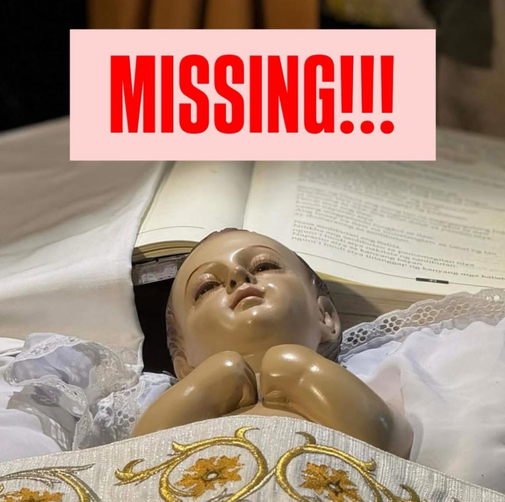 Niño Jesus image stolen from nativity display in Olongapo parish 