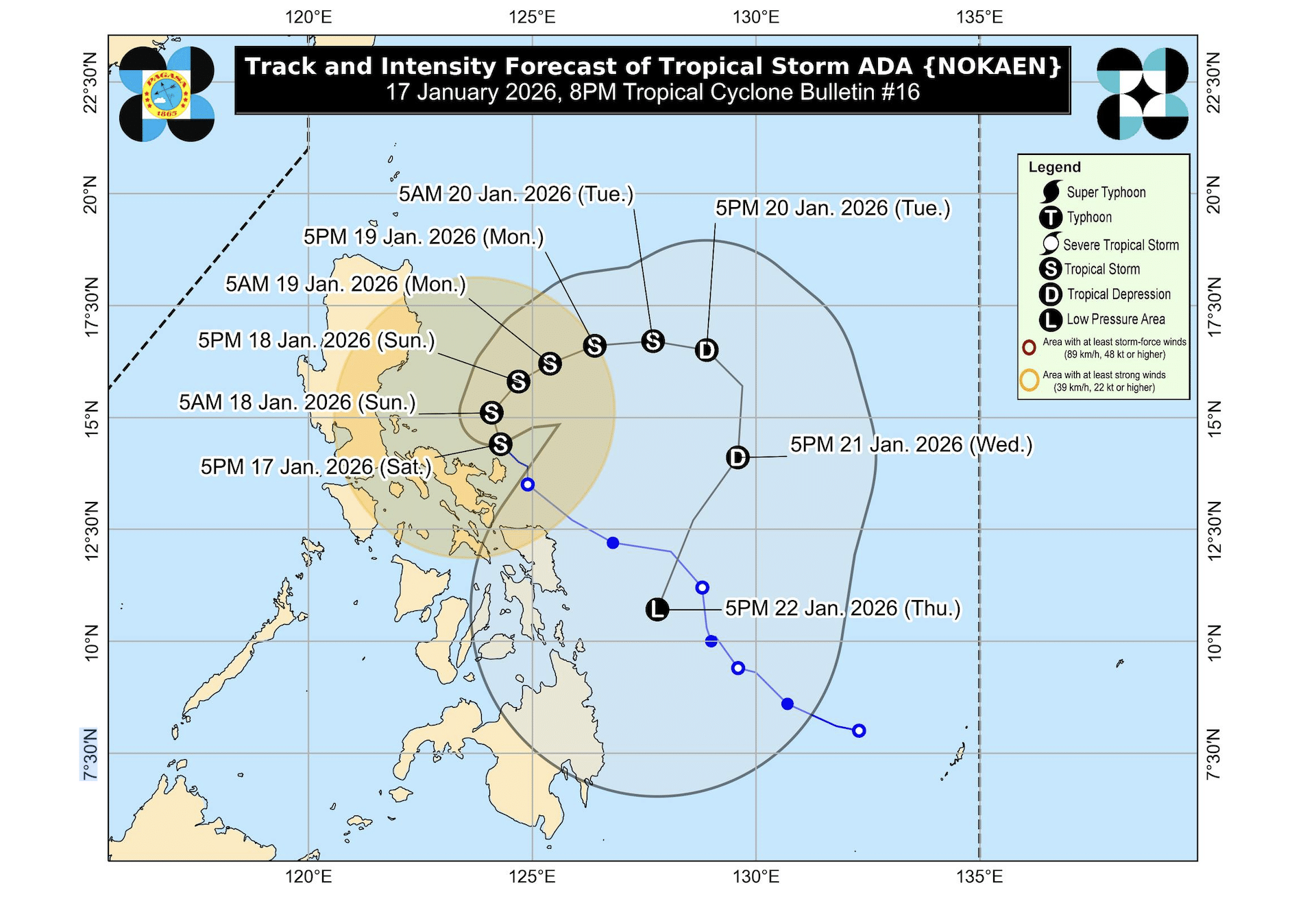 Ada slows down over Catanduanes waters, maintains strength — Pagasa