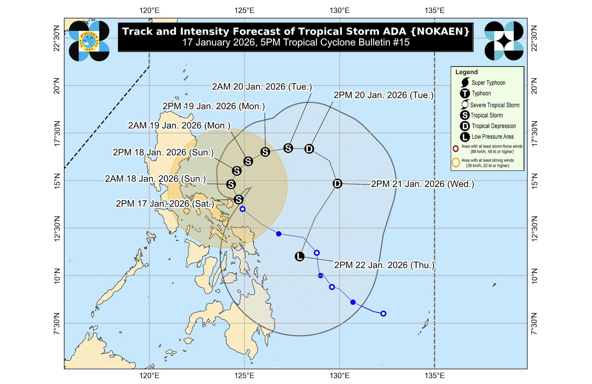 TS Ada: Signal No. 2 stays over 3 Luzon areas