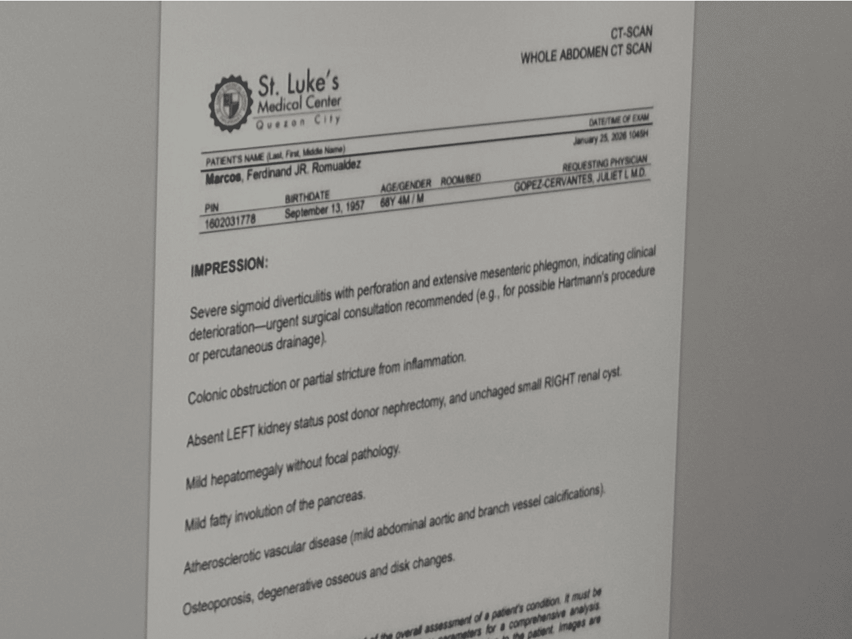 Solon: Nothing to clarify after hospital debunked Marcos medical report