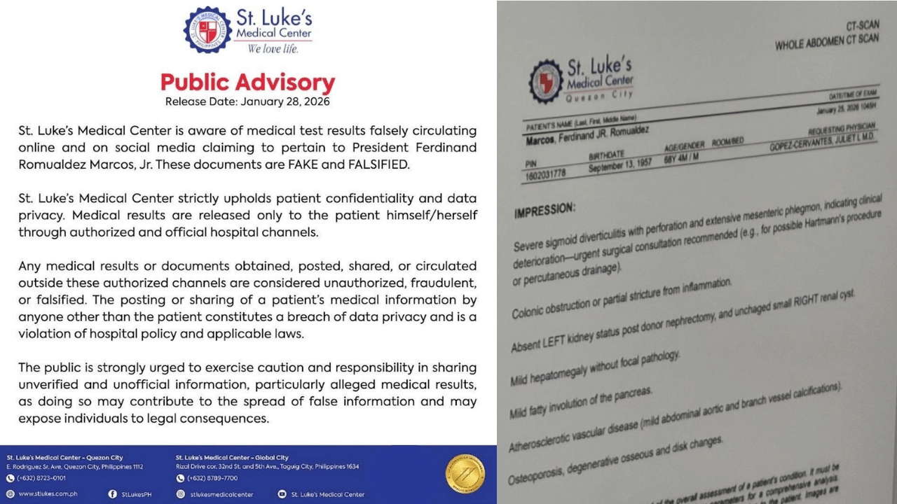 PNP orders probe on circulating ‘fake’ Marcos medical test results