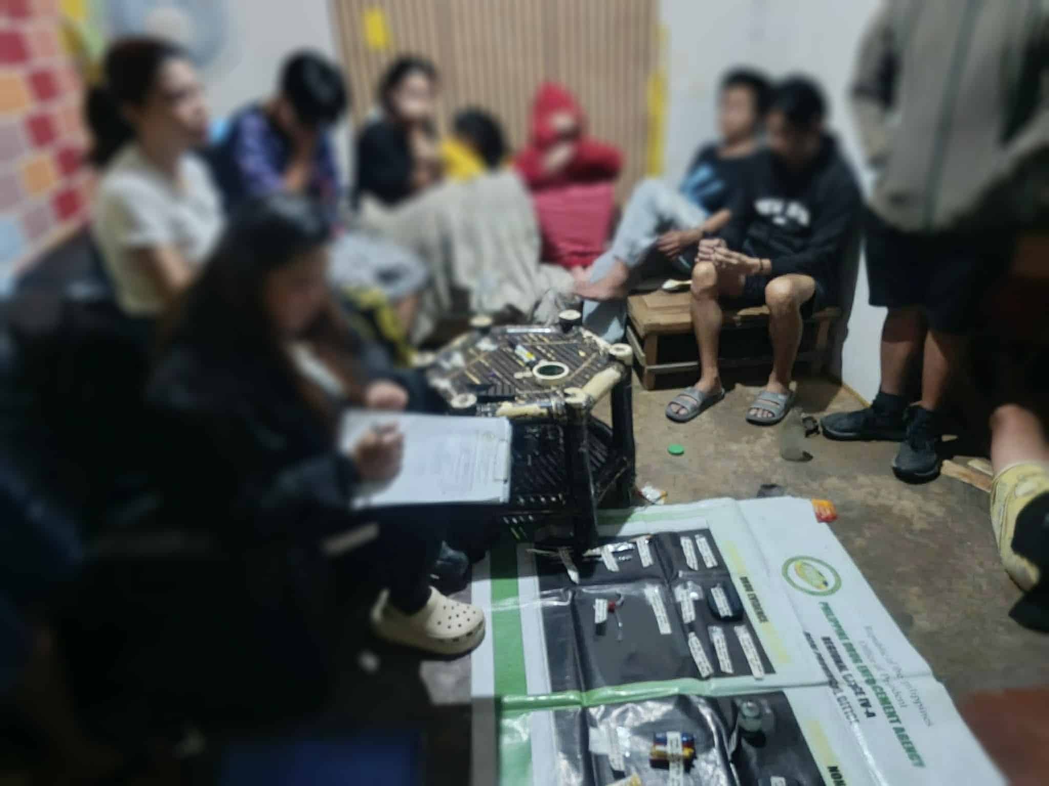 8 arrested in Antipolo City drug den raid