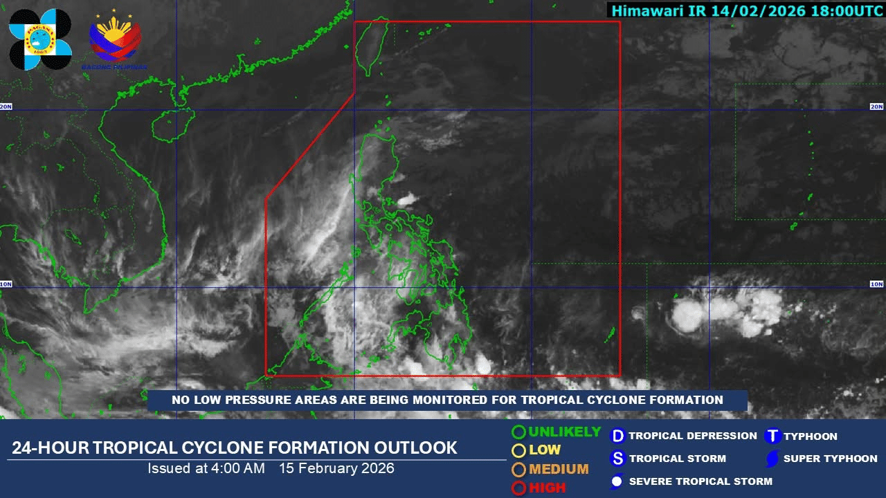 3 weather systems to bring rains across PH on Sunday (Feb. 15)