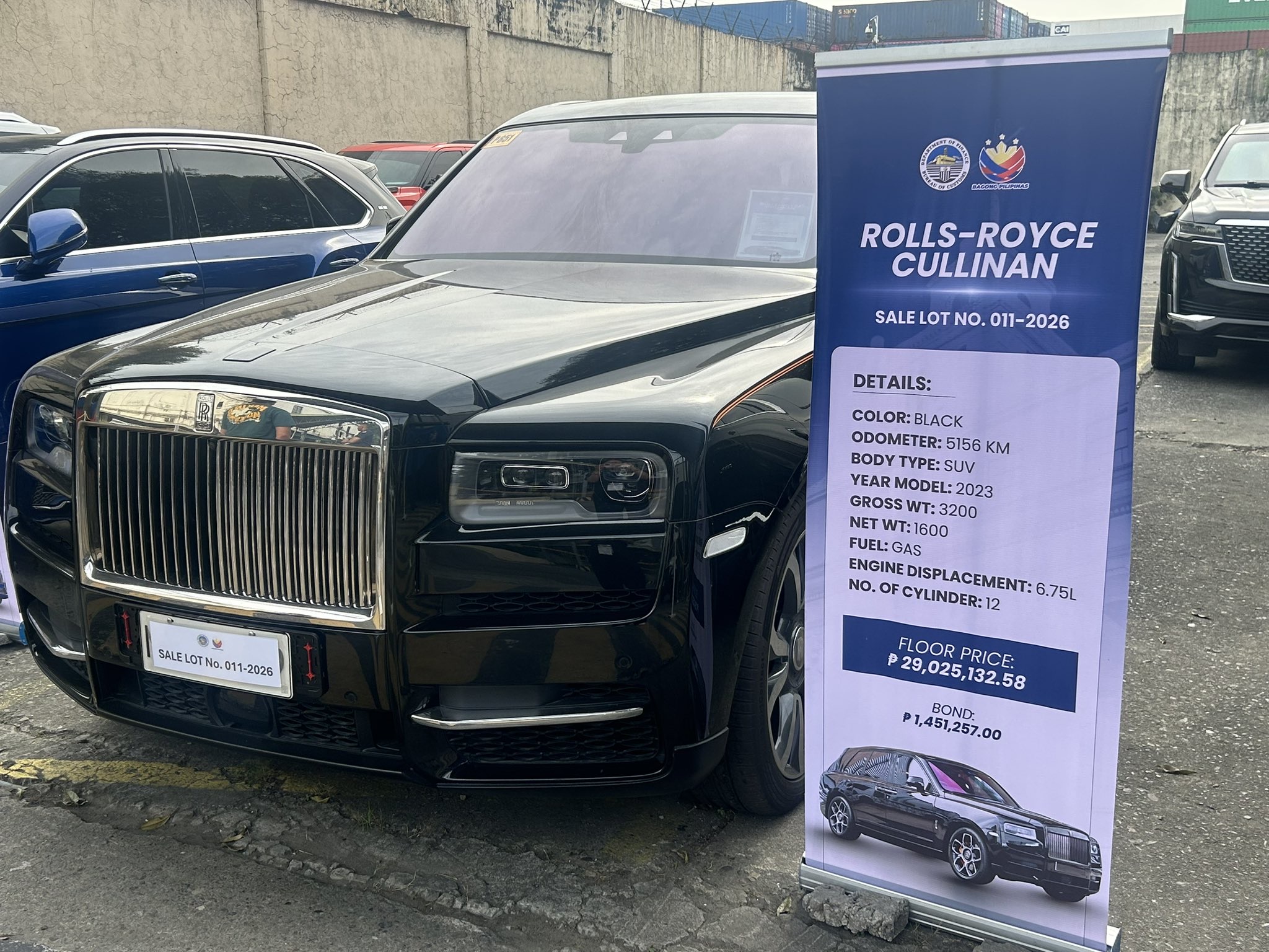 Discaya couple’s Rolls Royce successfully auctioned