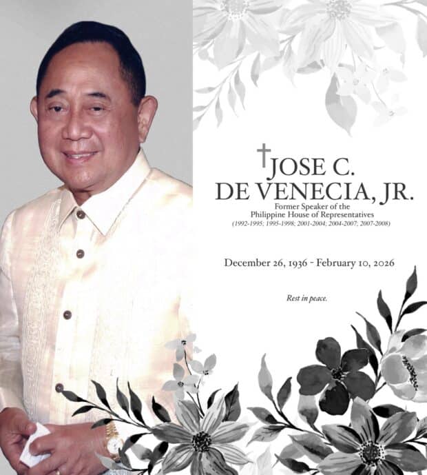 Ex-House Speaker Jose de Venecia Jr. dies at 89