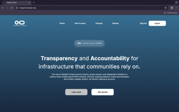 Blockchain-powered portal for gov’t infra projects now online