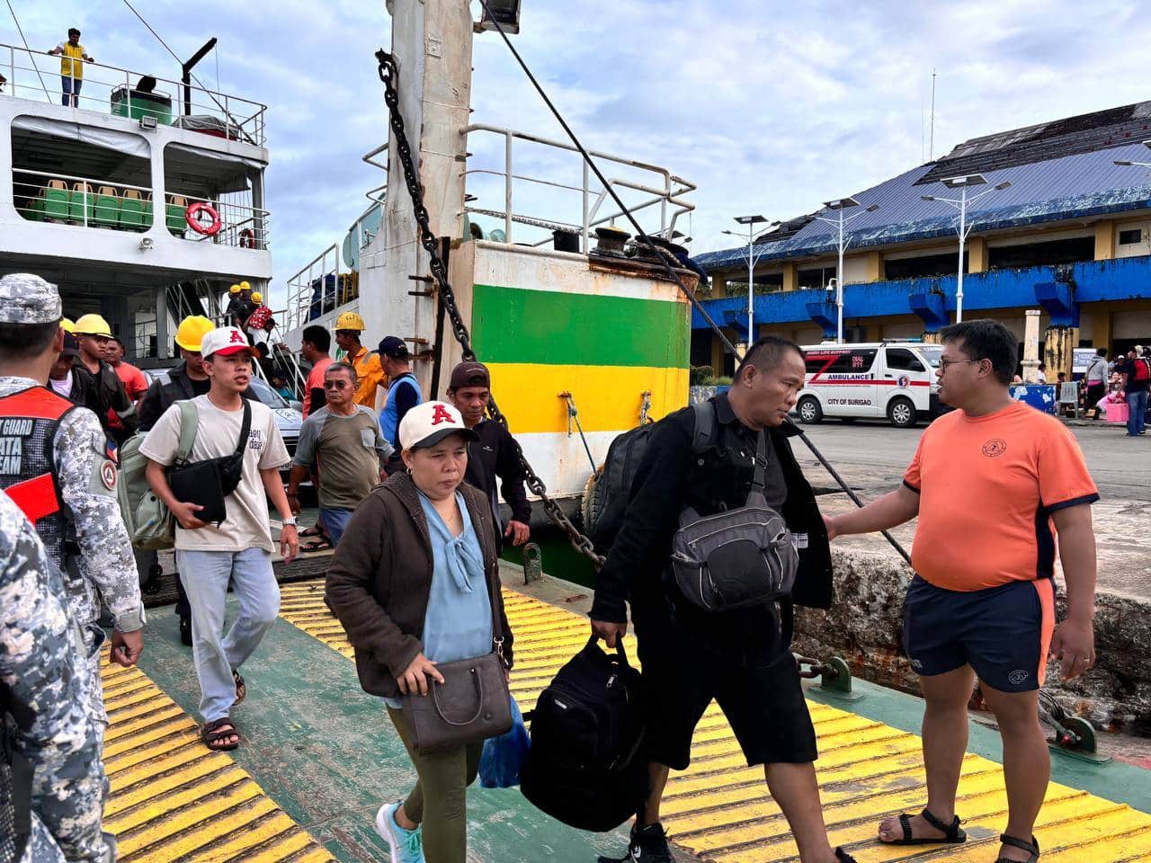 3 crew hurt as passenger vessel catches fire off Surigao Strait