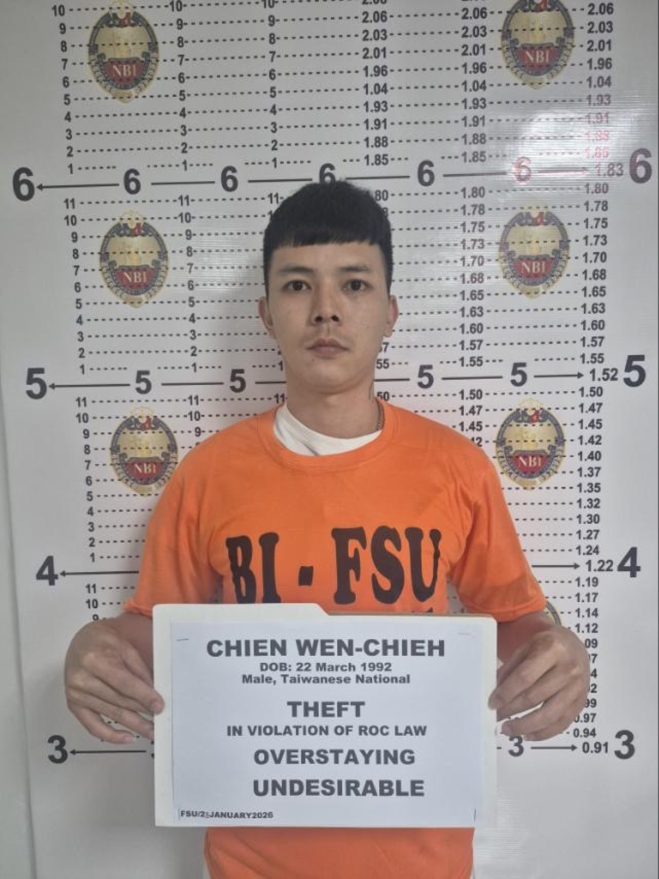 Taiwanese fugitive wanted for theft nabbed in Pasay