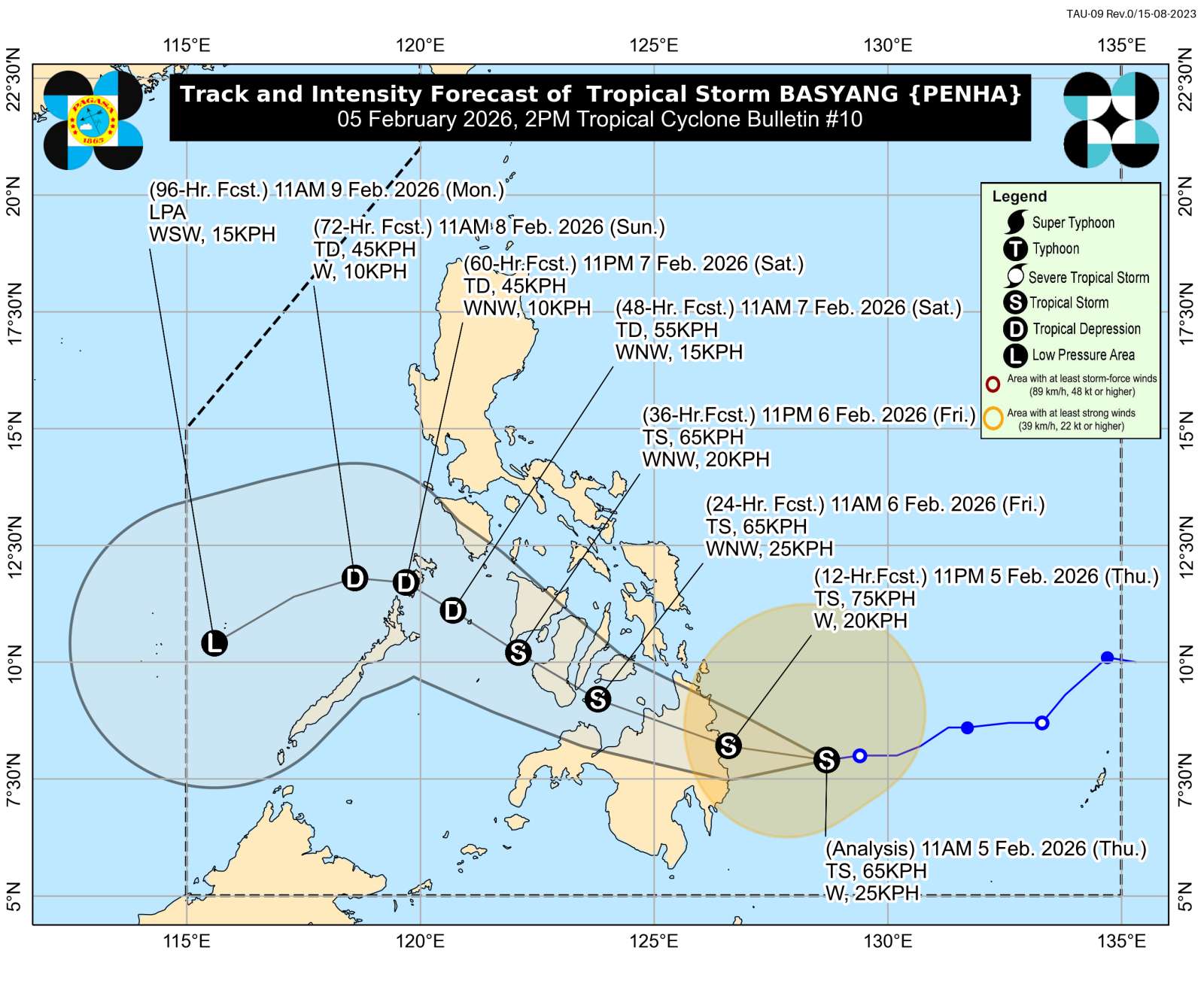 Basyang nears Mindanao; Signal No. 2 in 14 areas