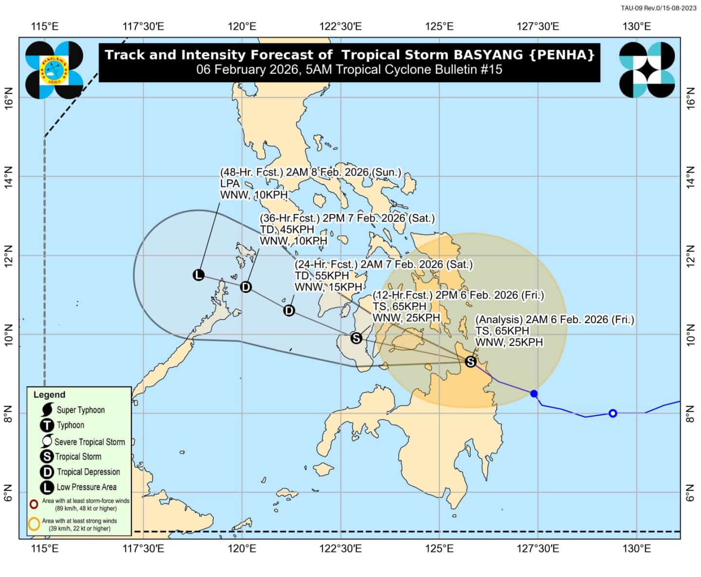 TS Basyang maintains strength as it traverses Agusan del Norte