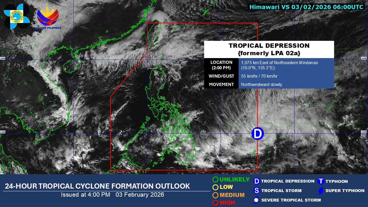 LPA outside of PAR develops into tropical depression – Pagasa