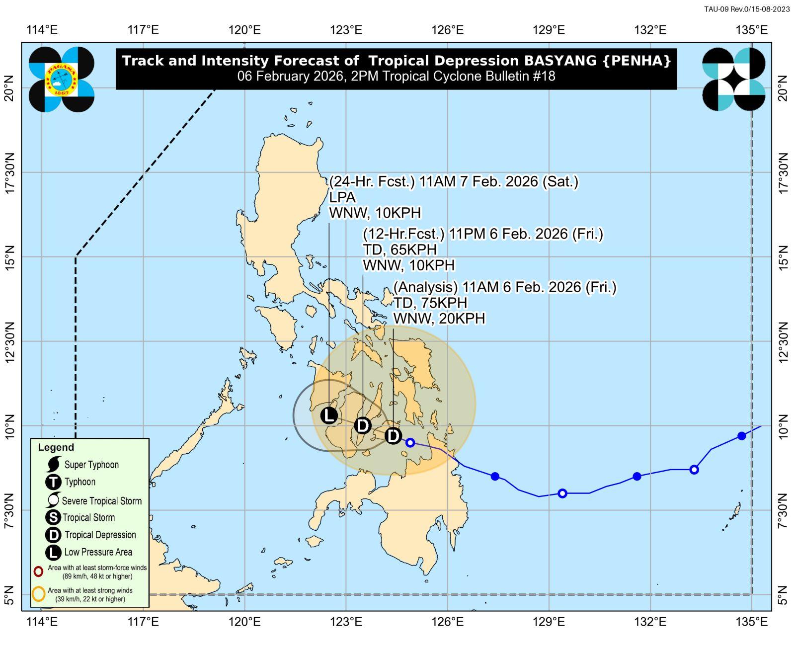 Basyang makes landfall over Bohol