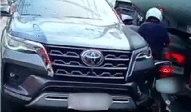 LTO summons rider, SUV driver over collision in slow traffic