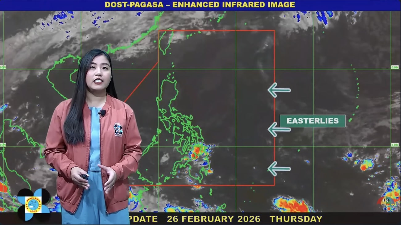 Pagasa: Warmer weather Thursday; afternoon showers due to easterlies