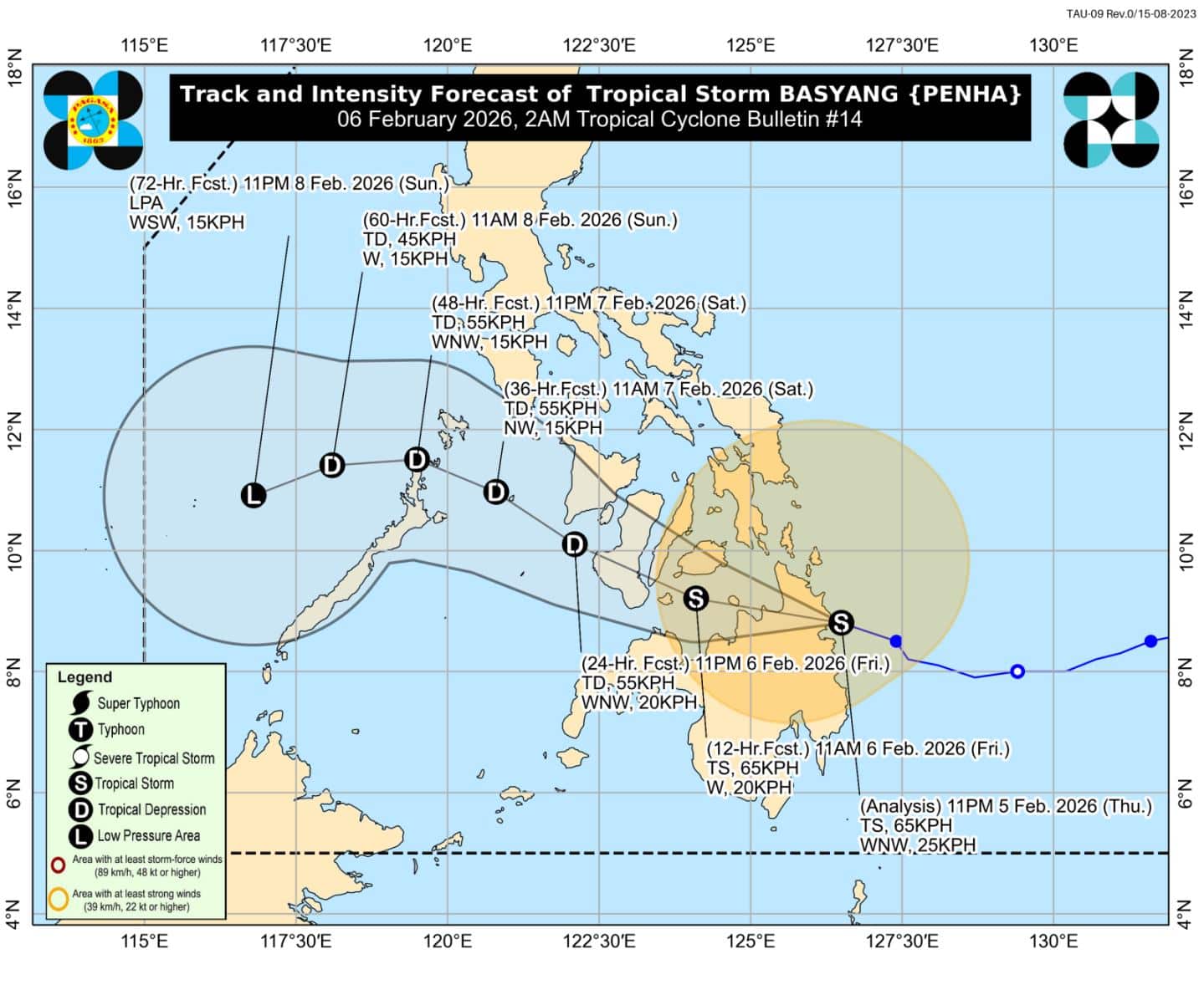 TS Basyang makes landfall in Mindanao; may weaken to tropical depression