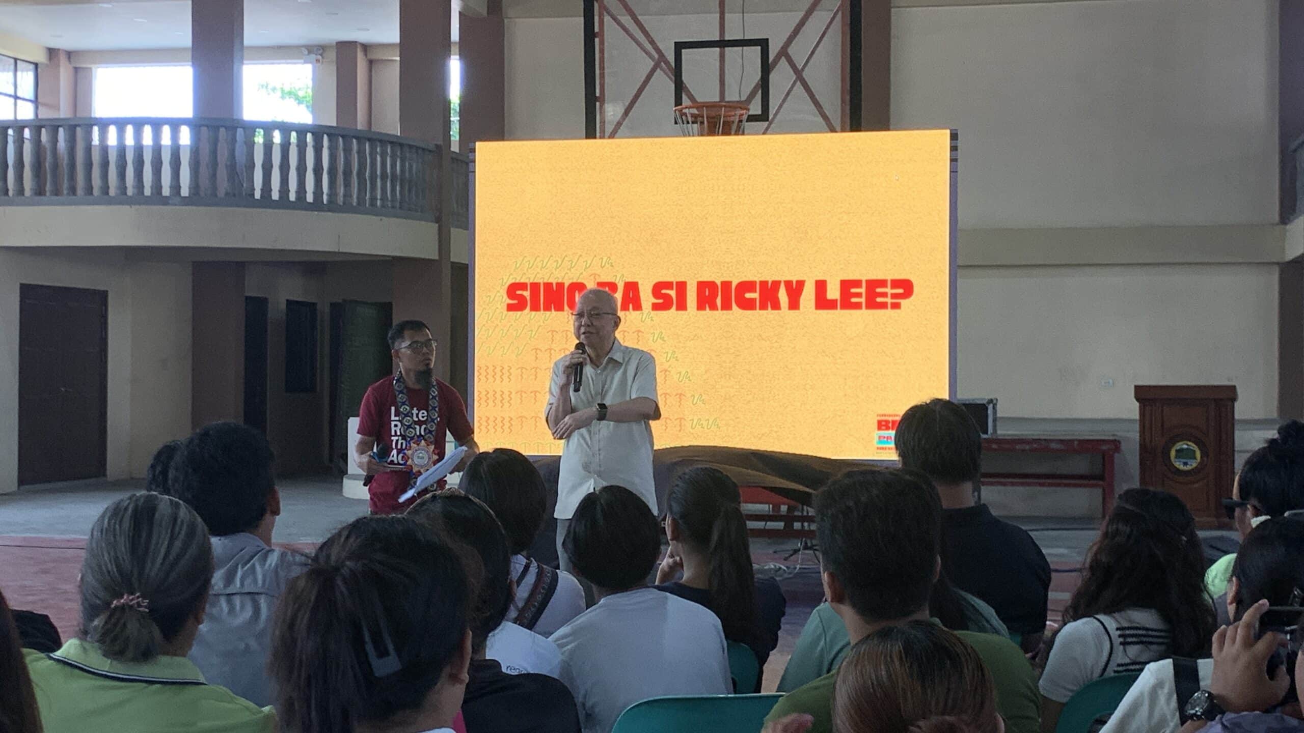 National Artist Ricky Lee shares reflections on storytelling during the 'Buwan ng Pambansang Panitikan' event in San Antonio, Zambales on April 30