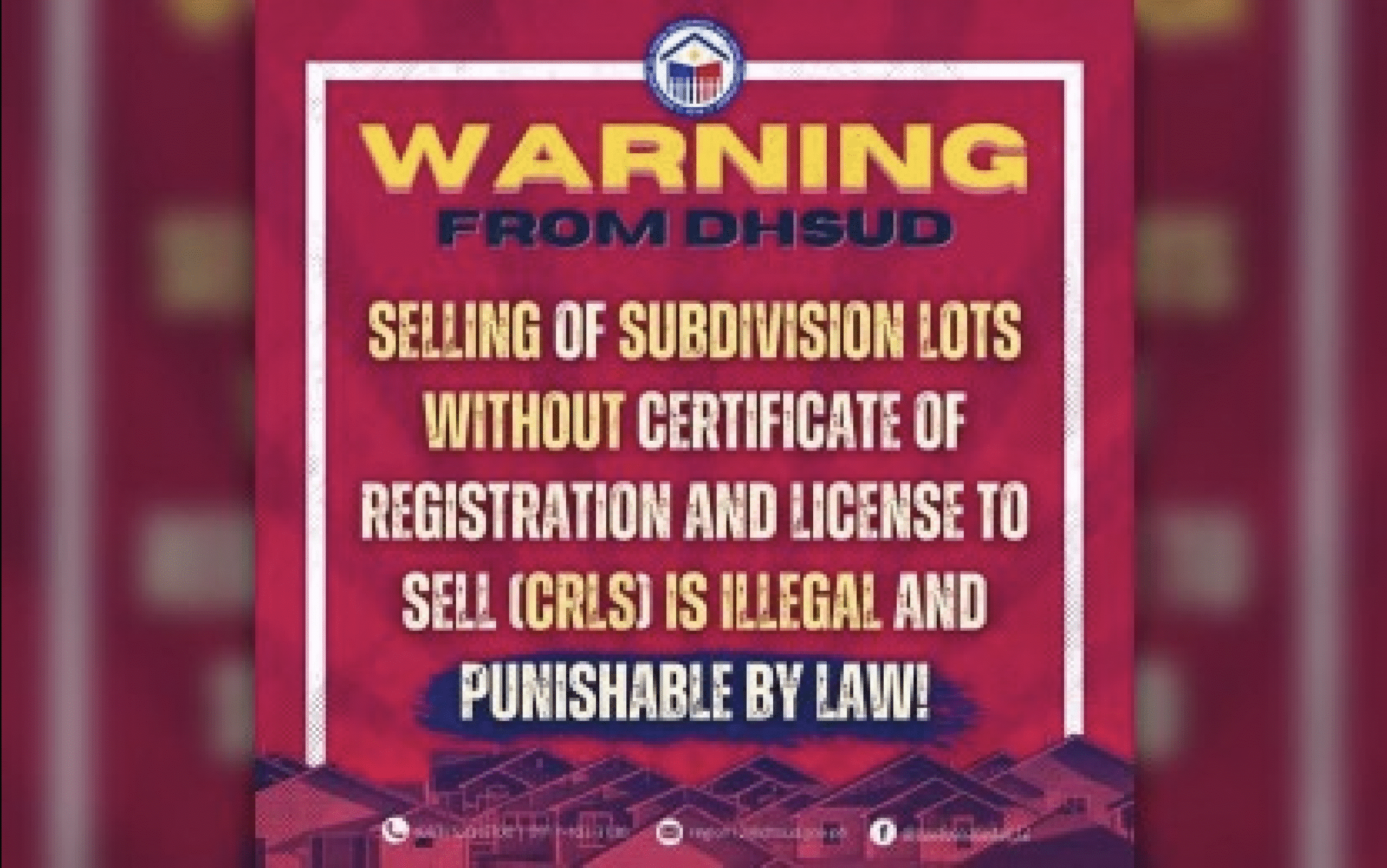 Human settlements dept tells public ‘installment’ lots for sale are illegal