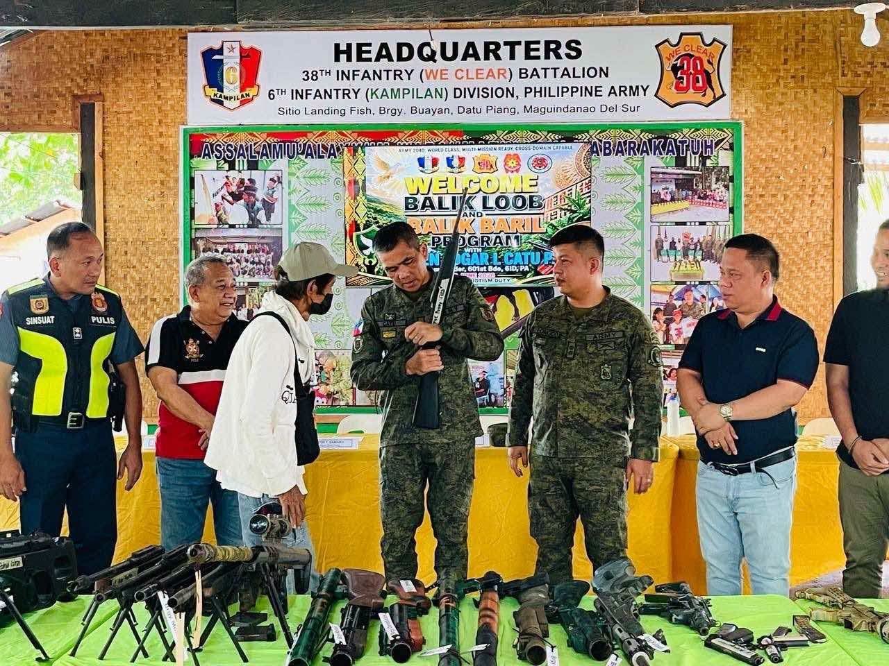 14 BIFF members surrender, yield 39 firearms in Maguindanao del Sur