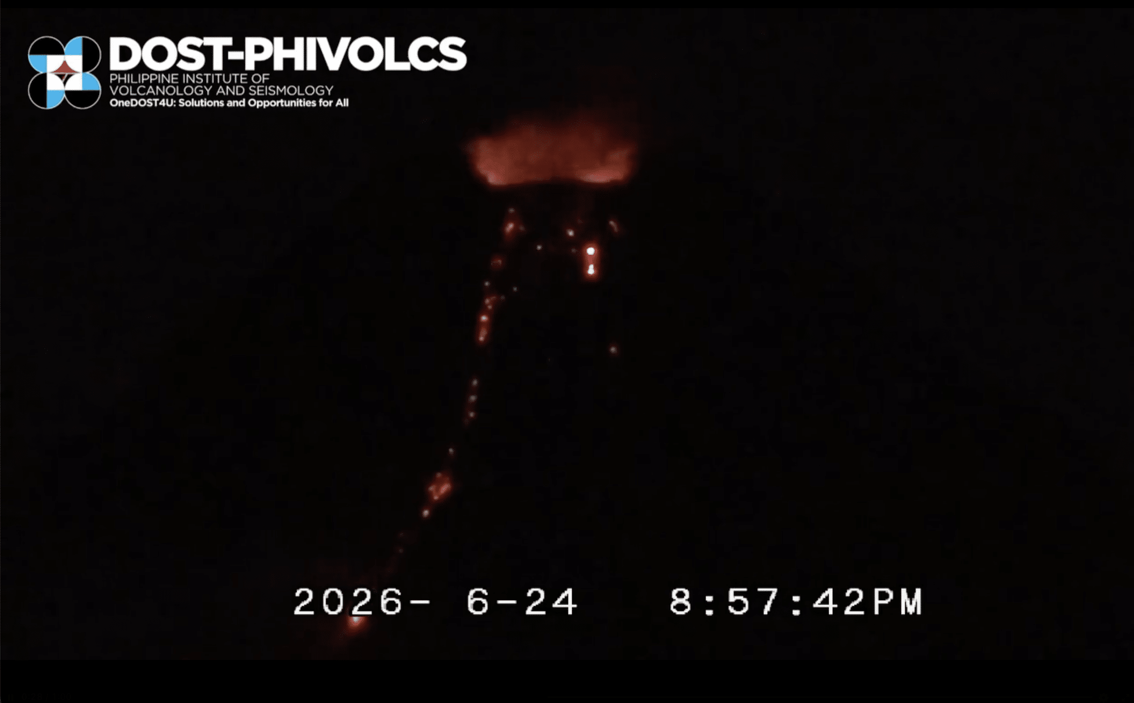 Patuloy ang effusive eruption ng Mayon Patuloy ang effusive eruption ng Mayon