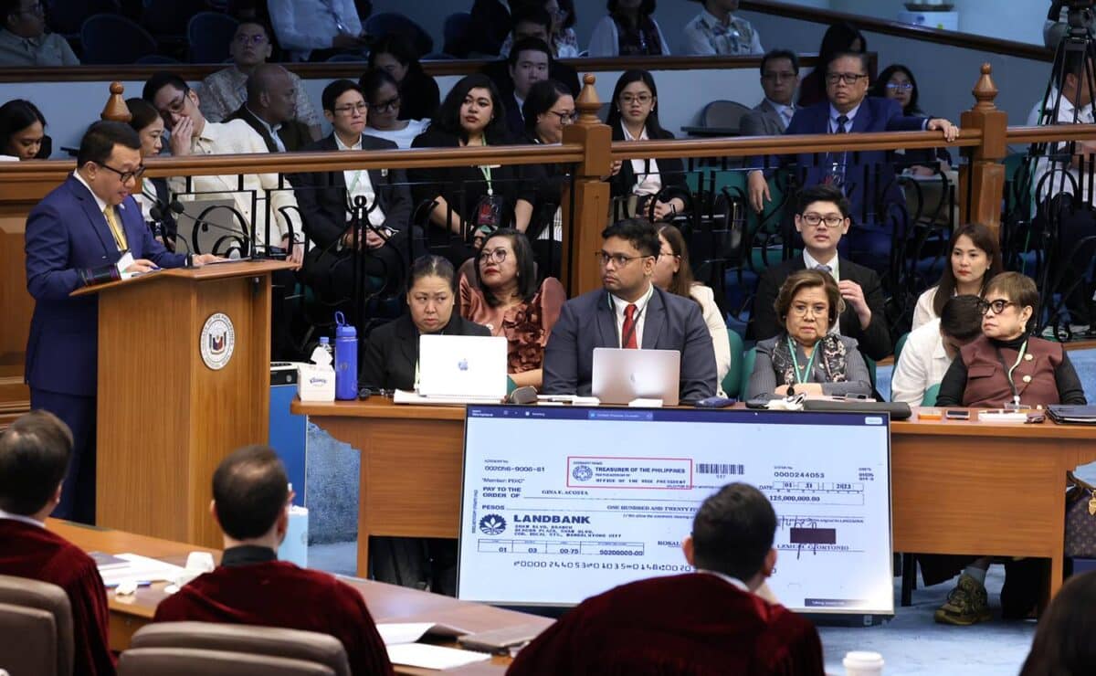 The prosecution panel in the Vice President Sara Duterte impeachment trial.
INQUIRER PHOTO / NIÑO JESUS ORBETA