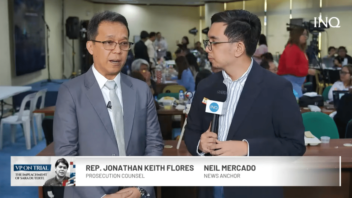 WATCH: Nagsalita si House prosecutor Flores sa paglilitis kay Sara Duterte WATCH: Nagsalita si House prosecutor Flores sa paglilitis kay Sara Duterte