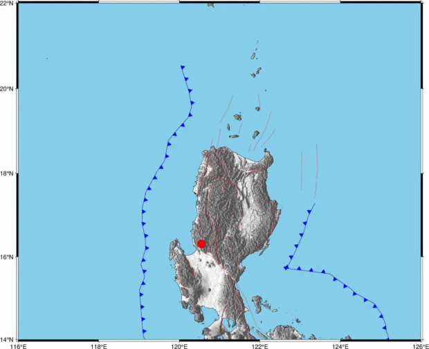 Magnitude 4.5 earthquake rocks Benguet town