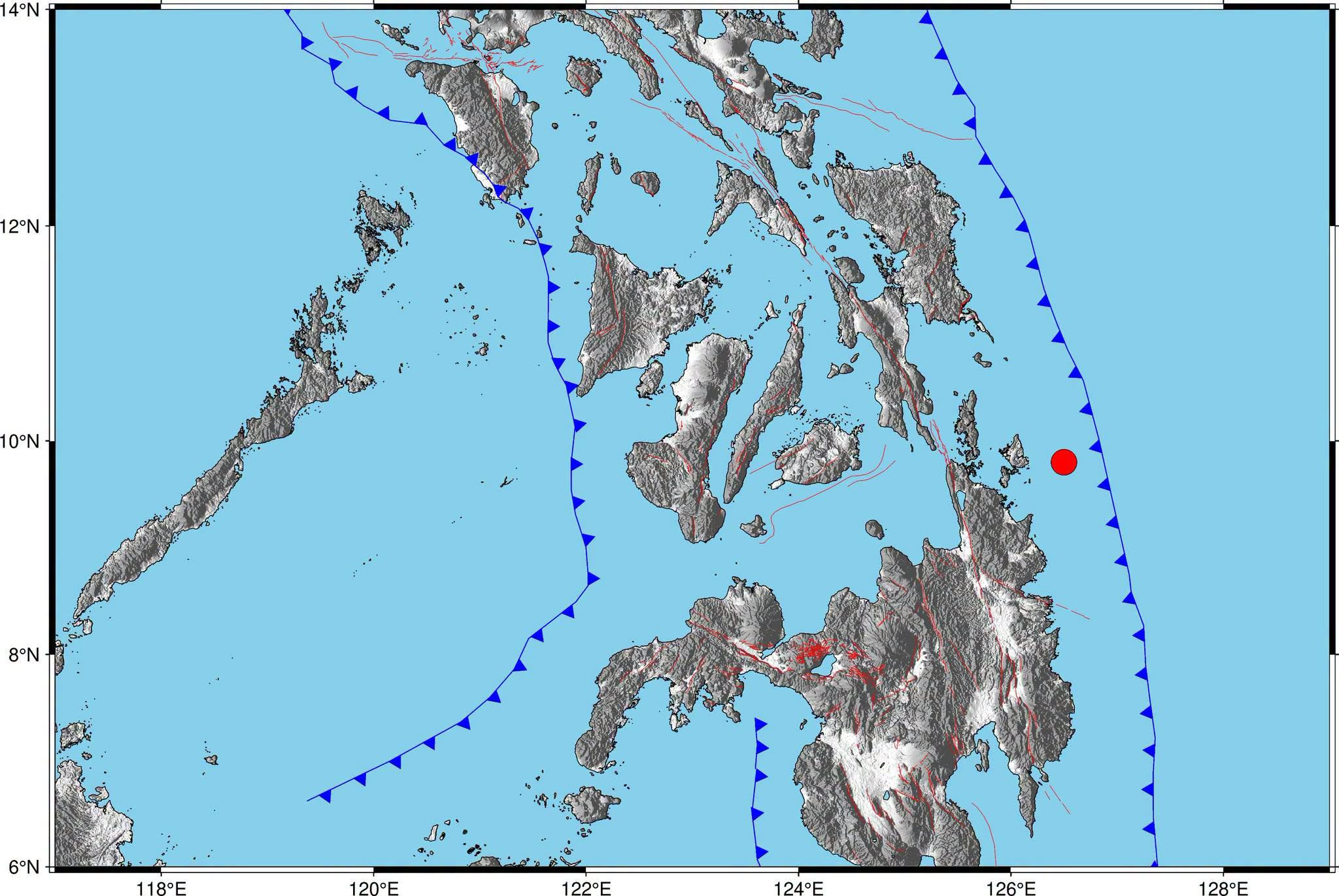 Magnitude 5.2 quake jolts waters off Surigao del Norte