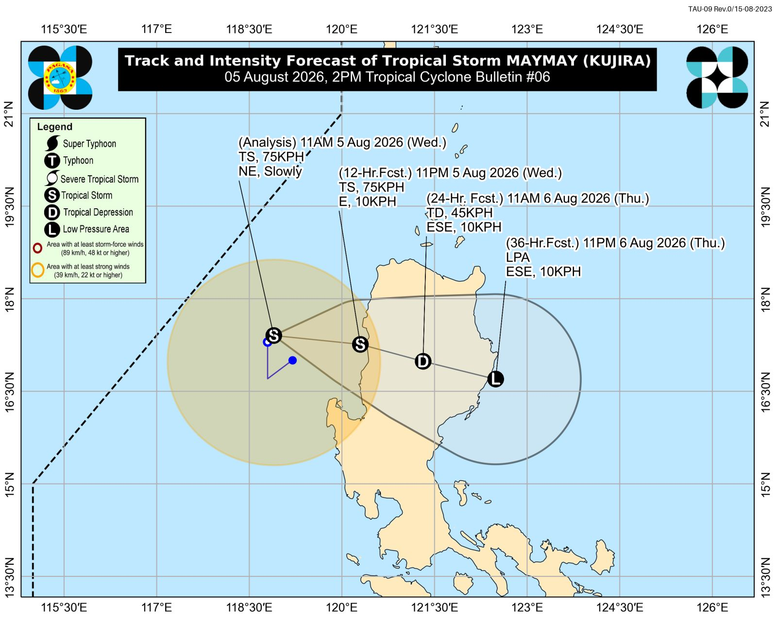 TS Maymay slightly intensifies; Signal No. 2 up in 6 Northern Luzon areas