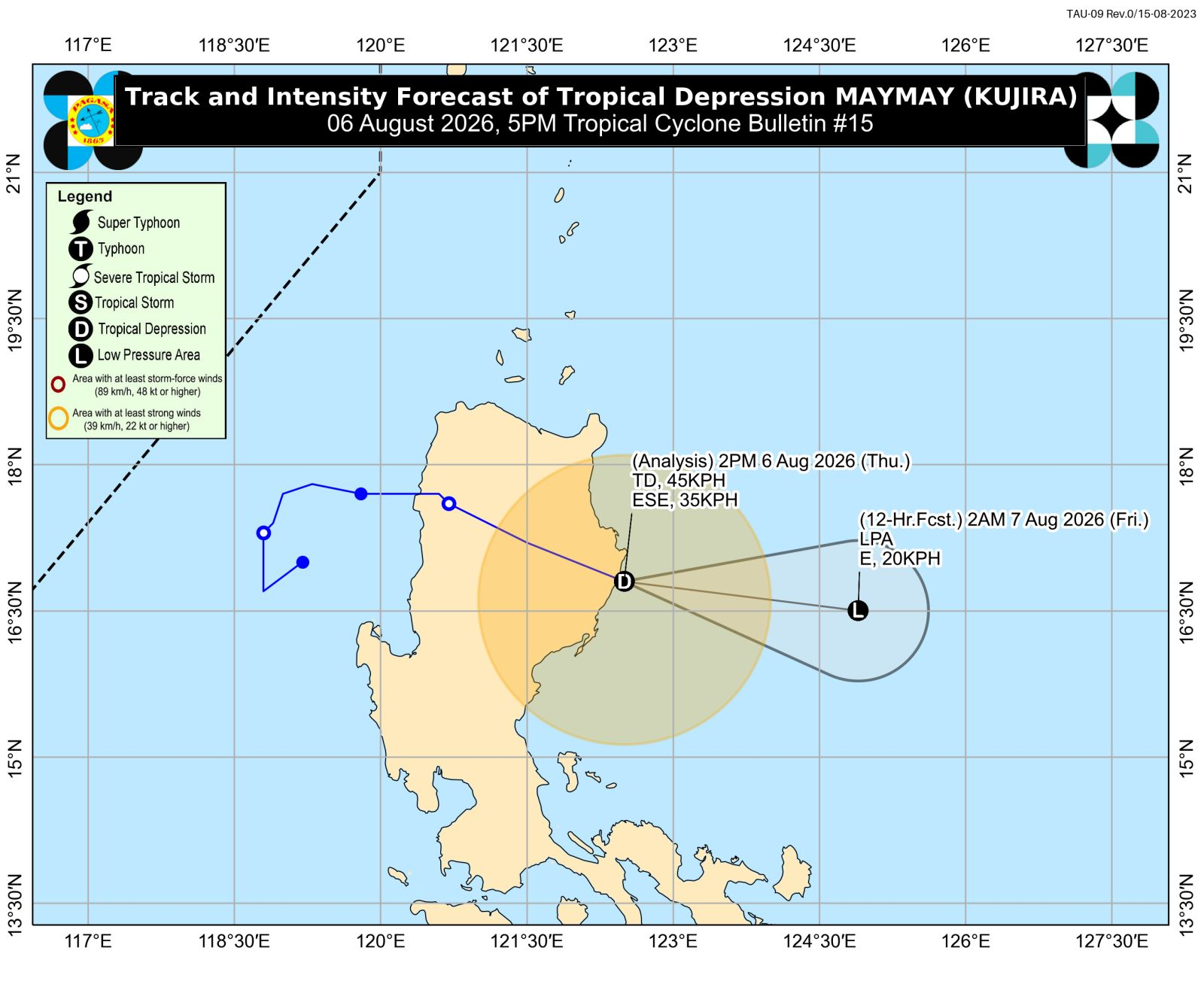 Pagasa: Fewer areas under Signal No. 1 as Maymay moves away