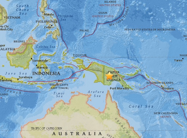 PNG troops respond to major 7.5 quake as aftershocks feared | Inquirer News