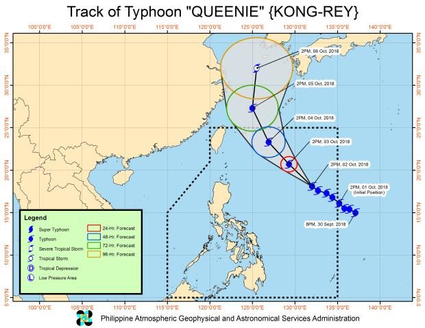 ‘Queenie’ turns into a supertyphoon as it moves through PAR