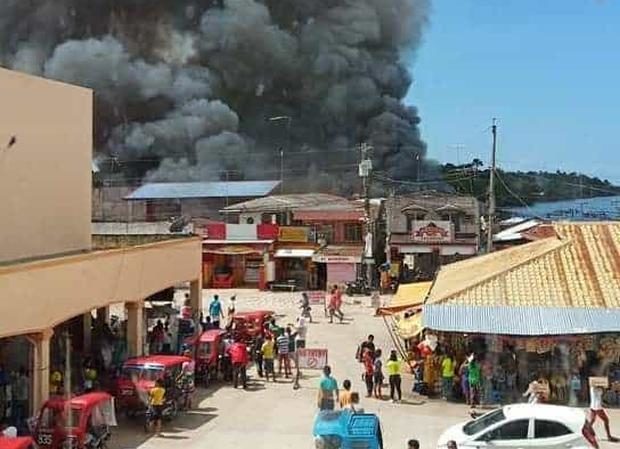 Fire destroys 20 houses in Talibon town in Bohol | Inquirer News