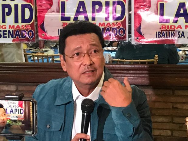 Lito Lapid to champion education, pro-poor bills in Senate comeback