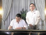 In his last months prior to stepping down from office, outgoing President Rodrigo Duterte has signed five new laws that renamed some schools and established offices of the Maritime Industry Authority.