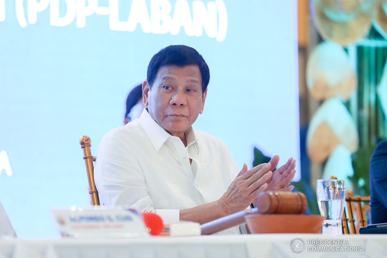 President Duterte during the PDP-Laban national assembly in Pampanga. PRESIDENTIAL PHOTOS