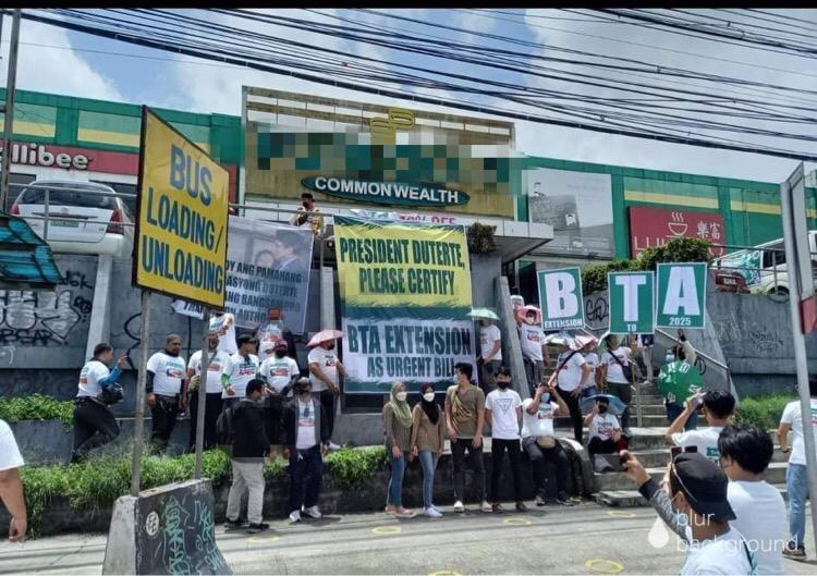 Groups hold caravan to press Duterte for BTA extension