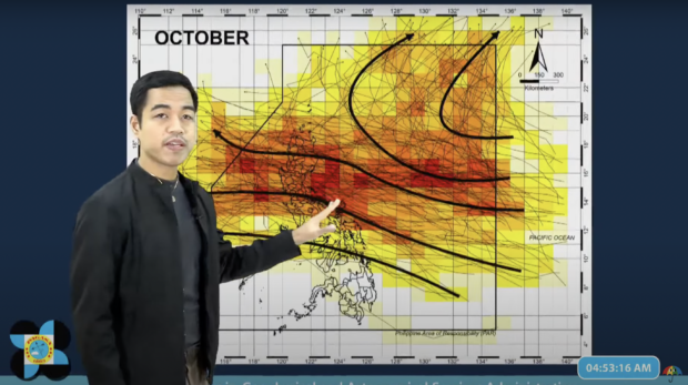 Pagasa forecast: 2 to 4 tropical cyclones in October