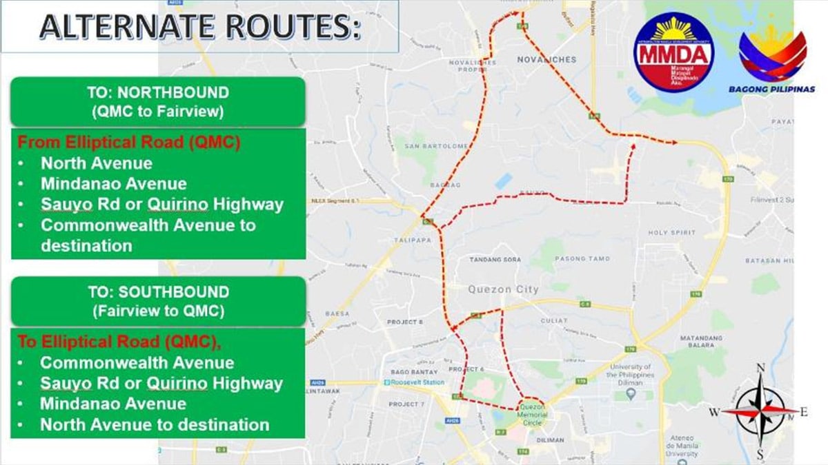 MMDA releases traffic rerouting plan for Marcos’ Sona on July 22