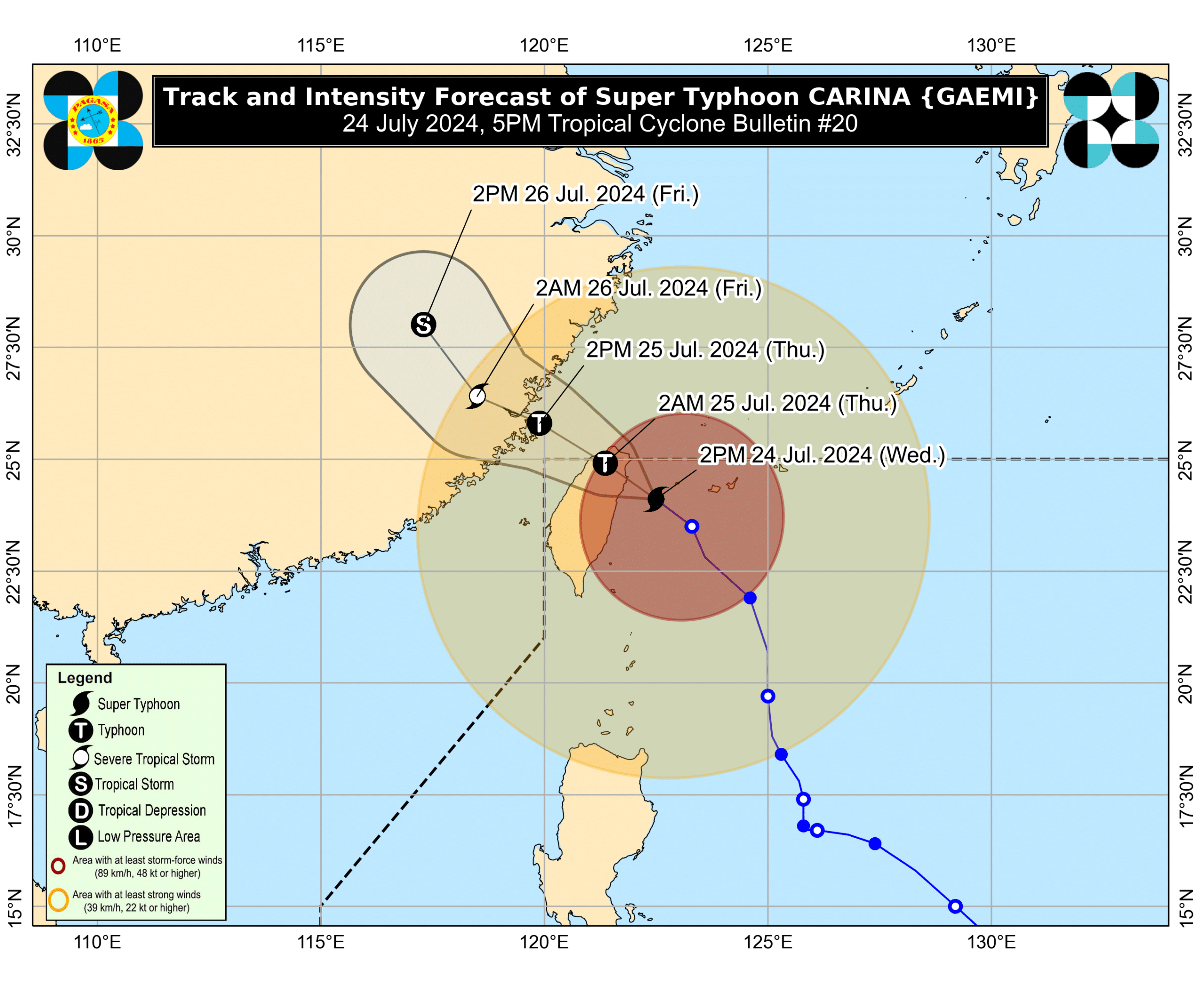 LIVE UPDATES Super Typhoon Carina