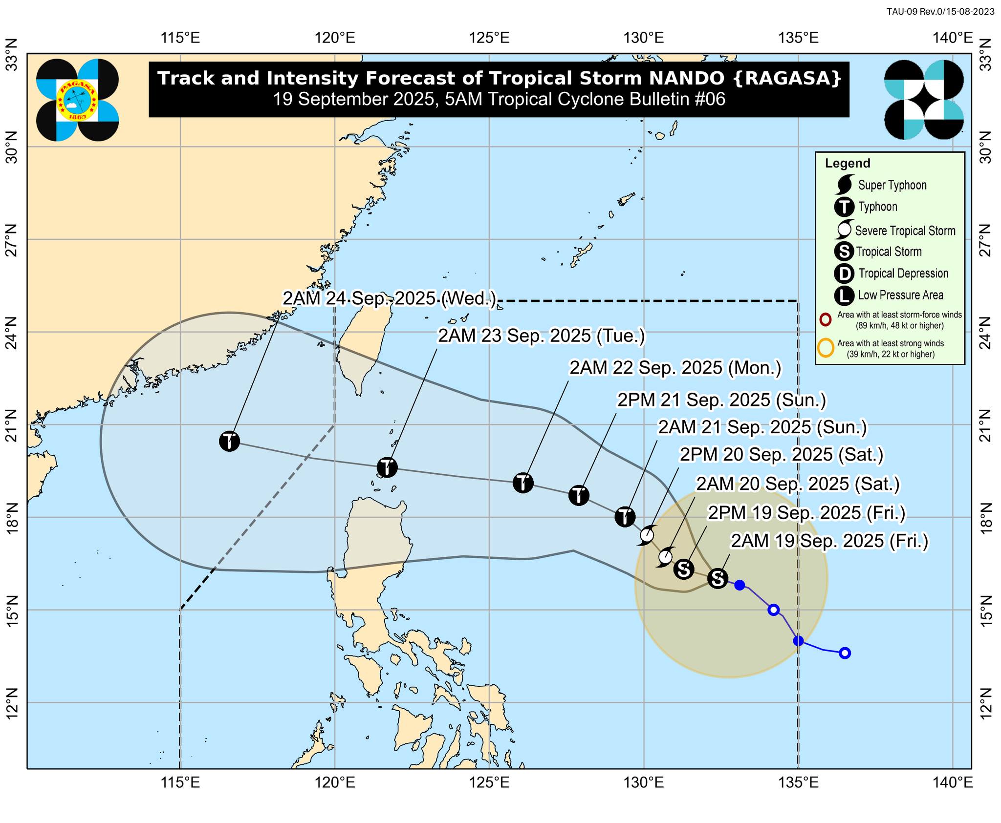 TS Nando slightly intensifies, may trigger Wind Signal No. 5 — Pagasa