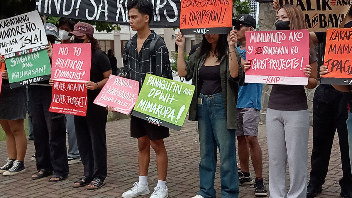 Calapan rally voices outrage over flood projects, ‘muted’ protest