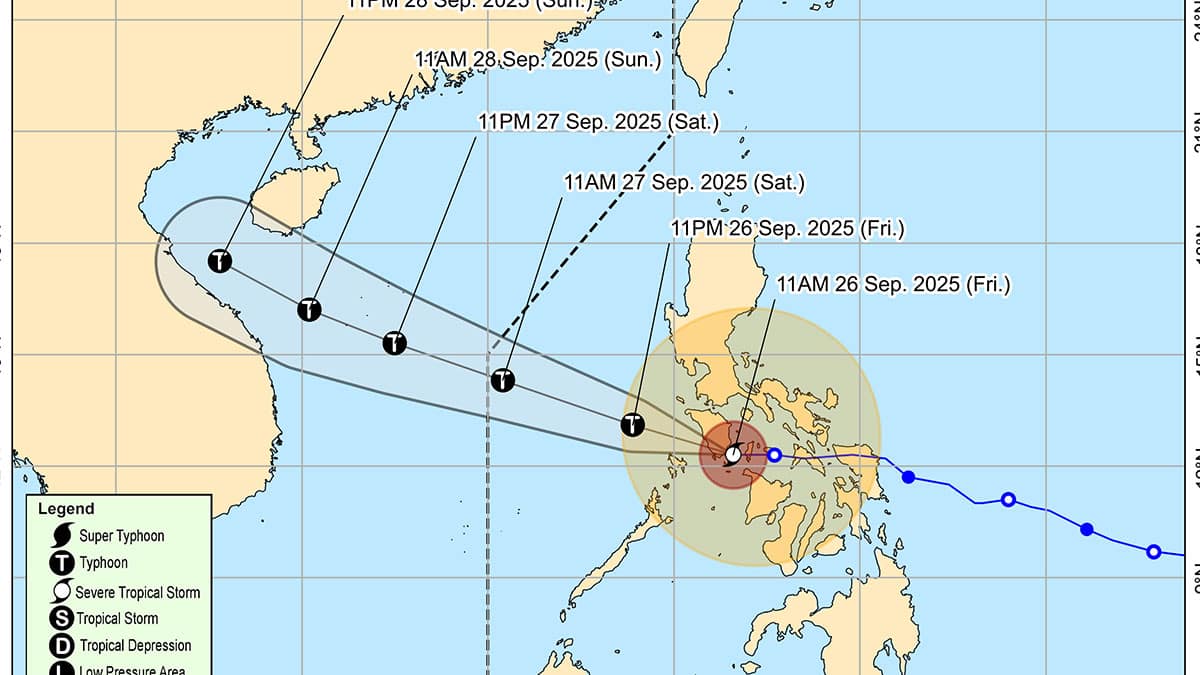 Opong now over West PH Sea; Signal No. 2 still up in 3 Luzon areas
