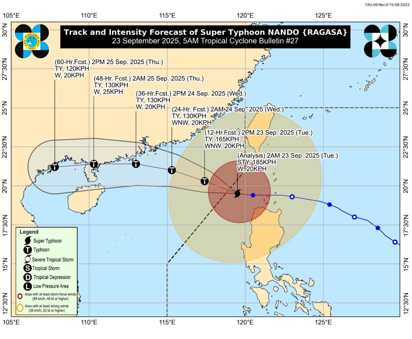 Super Typhoon Nando moves closer to exiting PAR – Pagasa