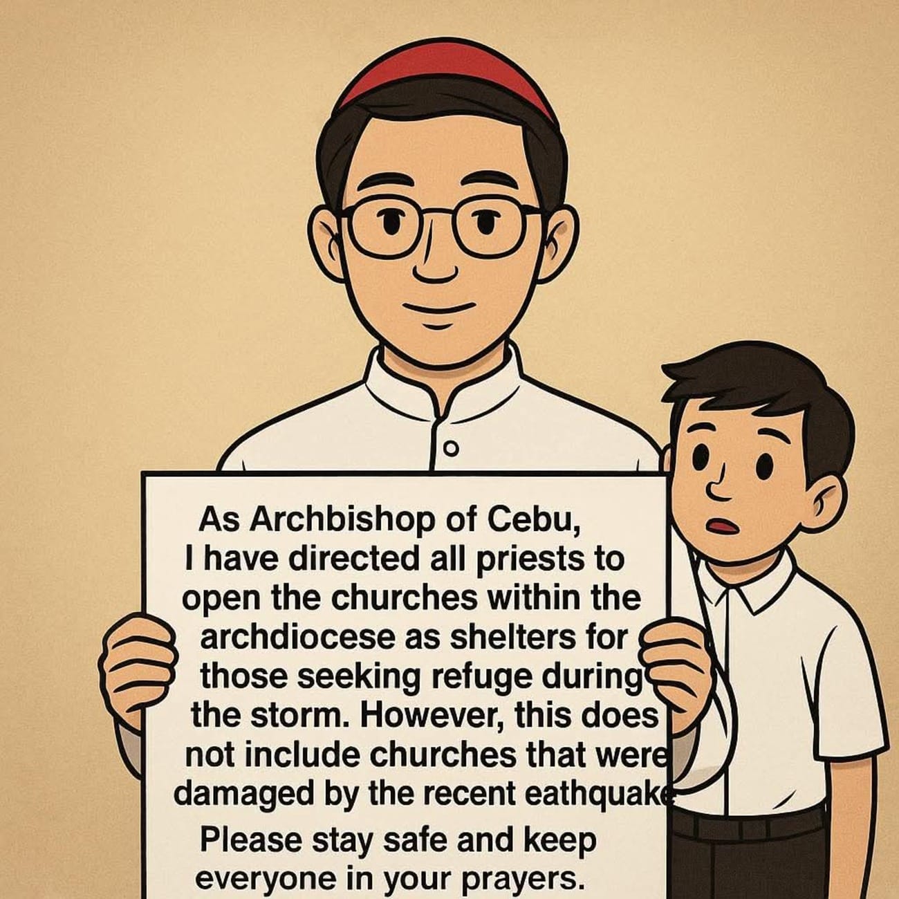 Cebu archbishop to parishes: Open doors to Tino refugees