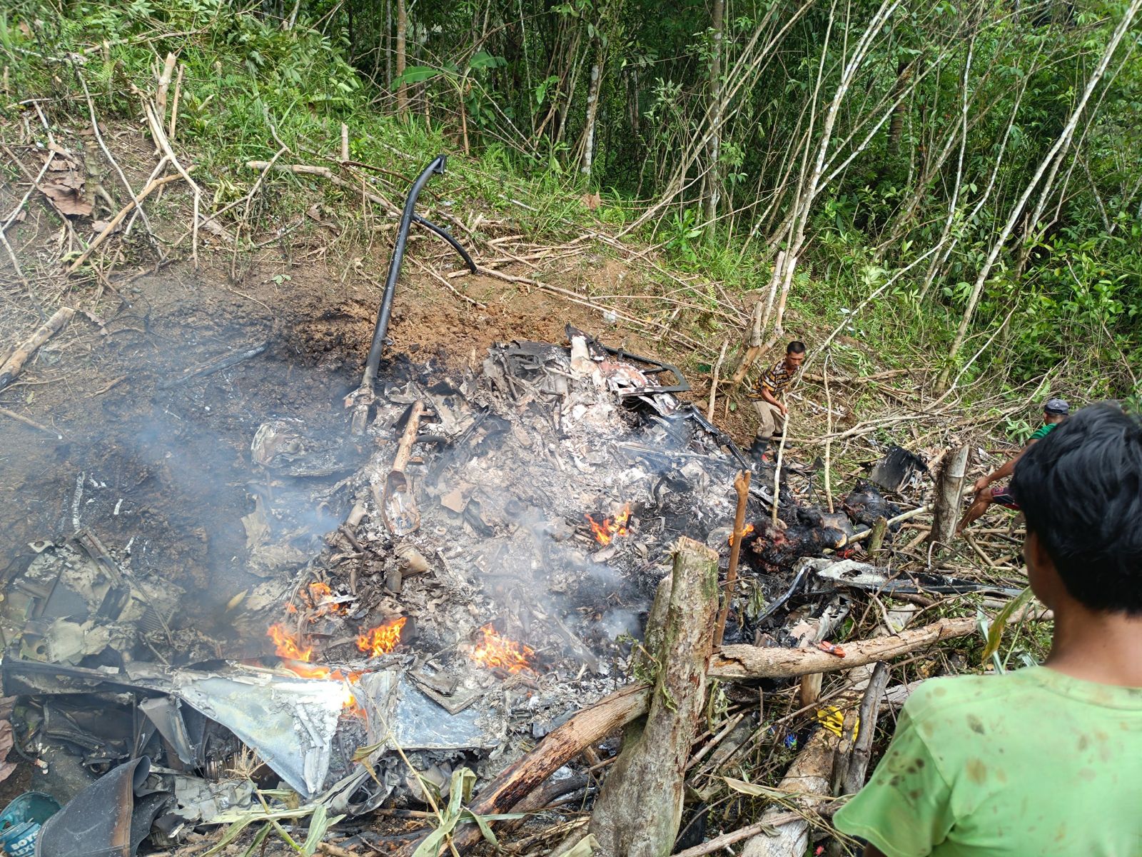 Pilot, crew of PAF chopper on relief mission killed in crash