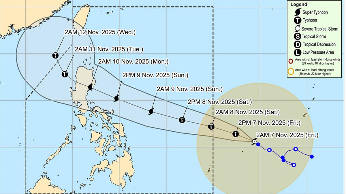 Uwan may be as strong as last year’s Super Typhoon Pepito, says Pagasa